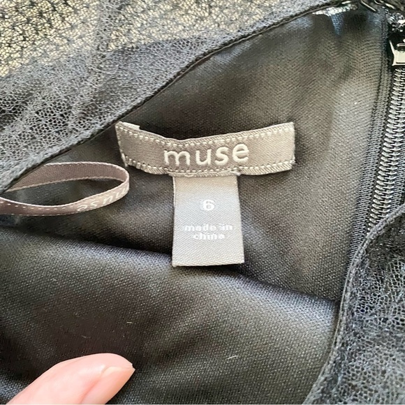 NWOT Muse LBD Cocktail Dress Sz 6 - Picture 5 of 6